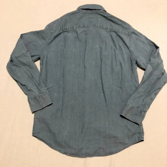 Calvin Klein Mens Size Small Jean Button  Up Shirt Relaxed Fit - Picture 14 of 16